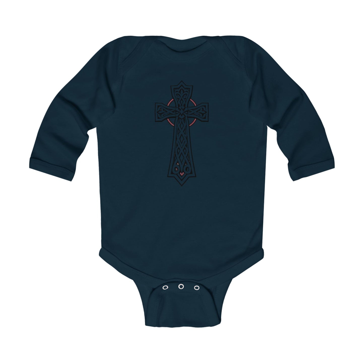 Blessed Beginnings – Infant Onesie with Celtic Cros