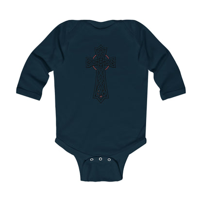 Blessed Beginnings – Infant Onesie with Celtic Cros