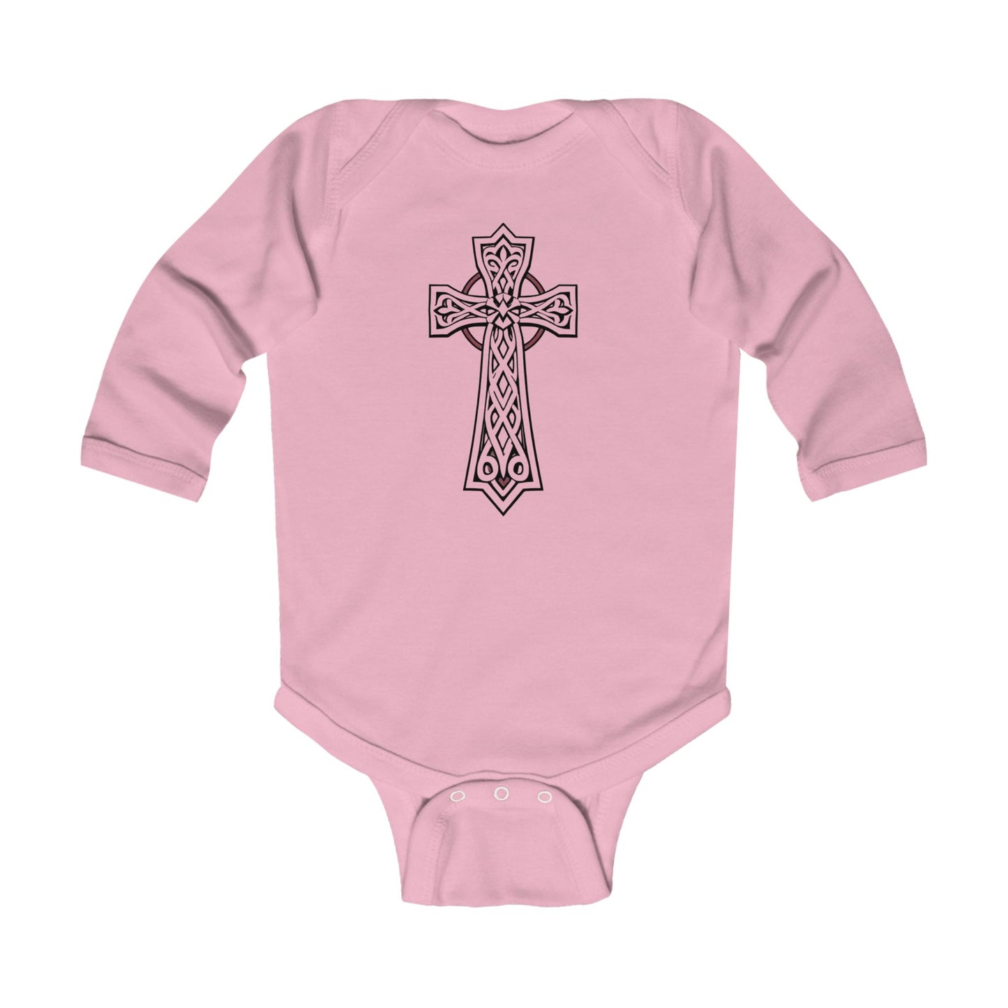 Blessed Beginnings – Infant Onesie with Celtic Cros