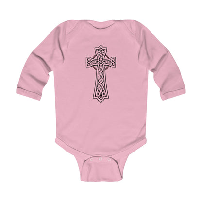 Blessed Beginnings – Infant Onesie with Celtic Cros