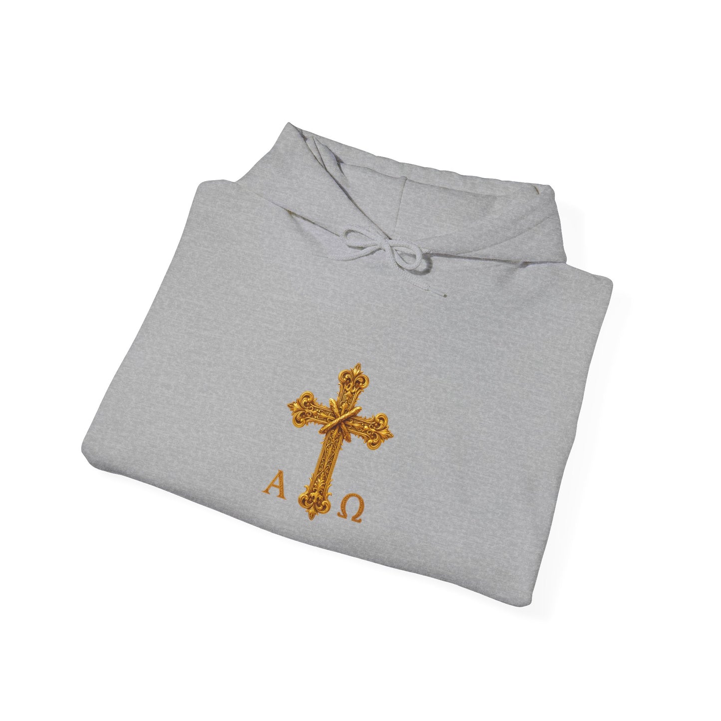 “Soon” Cross Men’s Hoodie – Back Print Faith Statement