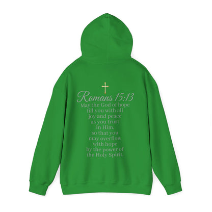 Women’s “Hope” Hoodie – Inspirational Scripture Pullover | Romans 15:13