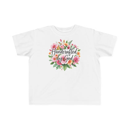Toddler Girls “Handcrafted by God” Christian T-Shirt – Faith-Filled Girls Tee