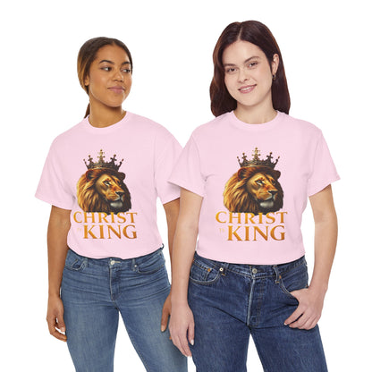 Christ Is King – Lion & Cross Women’s Christian Tee
