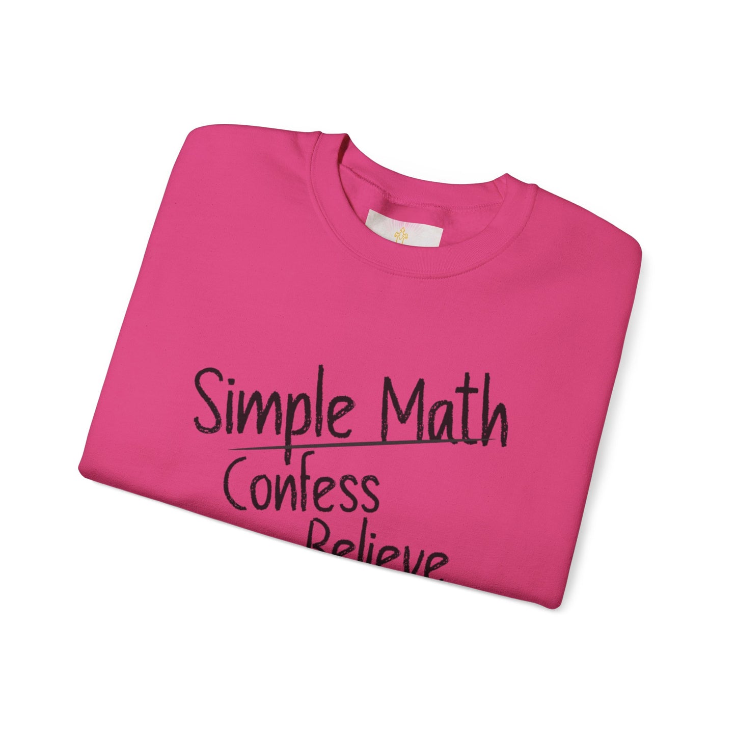 Simple Math Women’s Sweatshirt – Faith Pullover (Black Chalk)