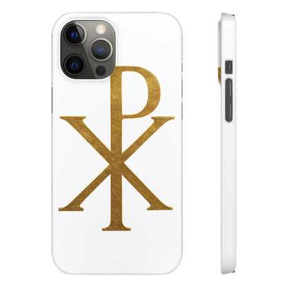 White Chi Rho Snap Case for iPhone – The Way, Truth & Life