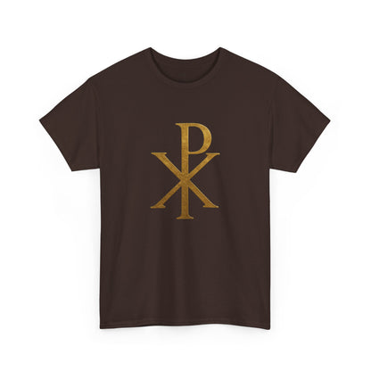Chi Rho (Gold) - Men's Christian T-Shirt