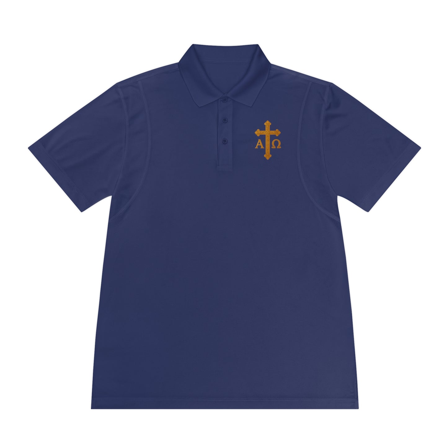 Men’s Alpha & Omega Polo Shirt – Faith from Beginning to End