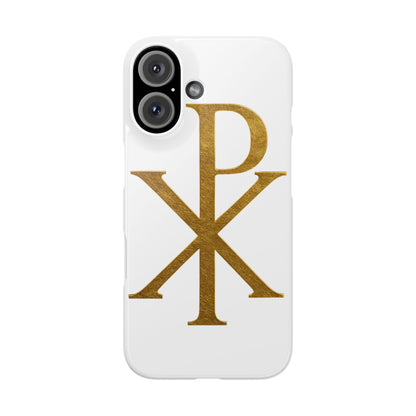 White Chi Rho Snap Case for iPhone – The Way, Truth & Life