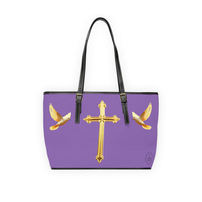 Faith, Peace, and Renewal Shoulder Bag in Mauve