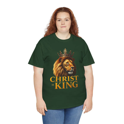 Christ Is King – Lion & Cross Women’s Christian Tee