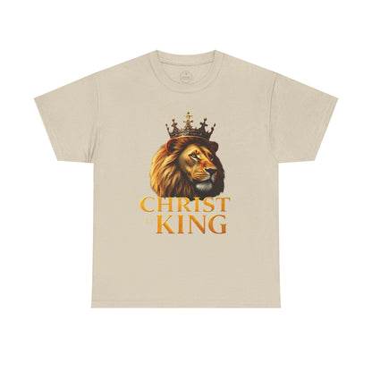 Christ Is King – Lion & Cross Men’s Christian Tee