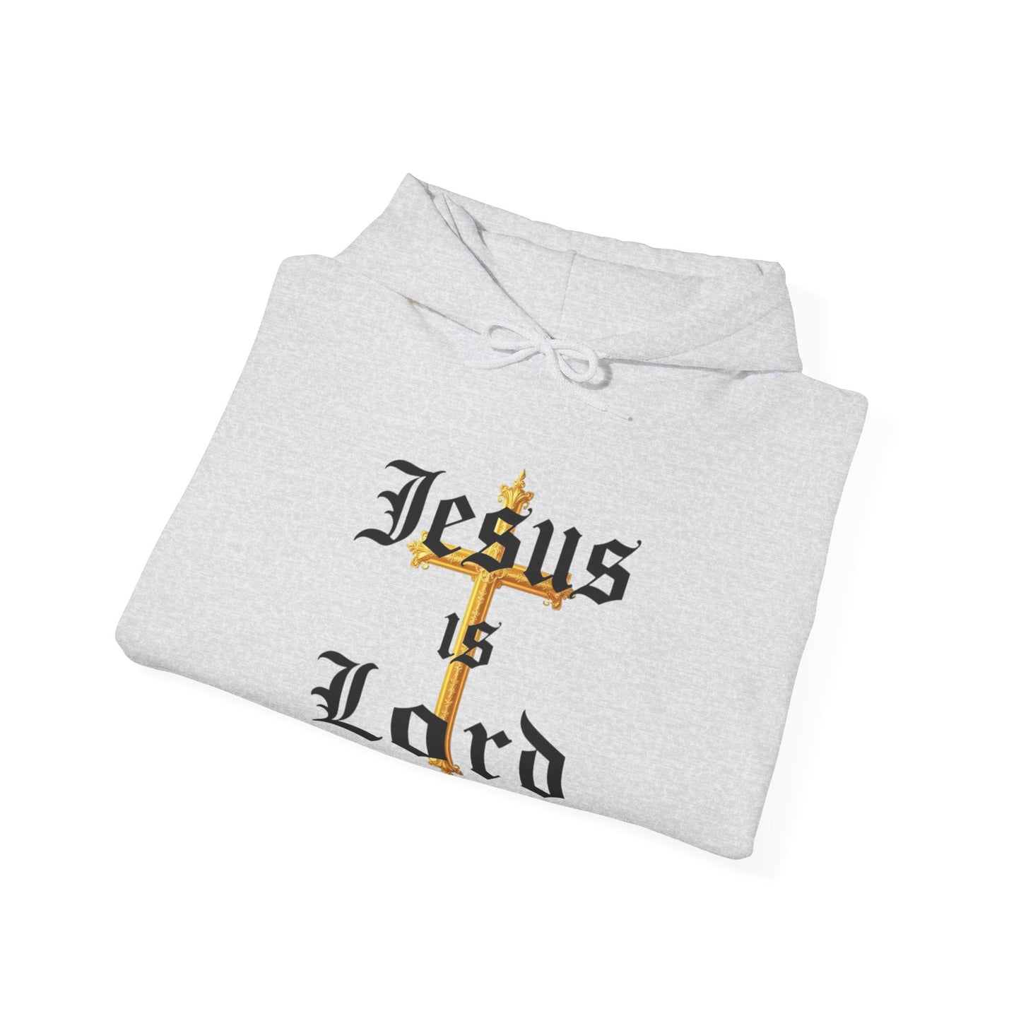 Women’s “Jesus is Lord” Christian Hoodie – Faith Statement Pullover with Cross