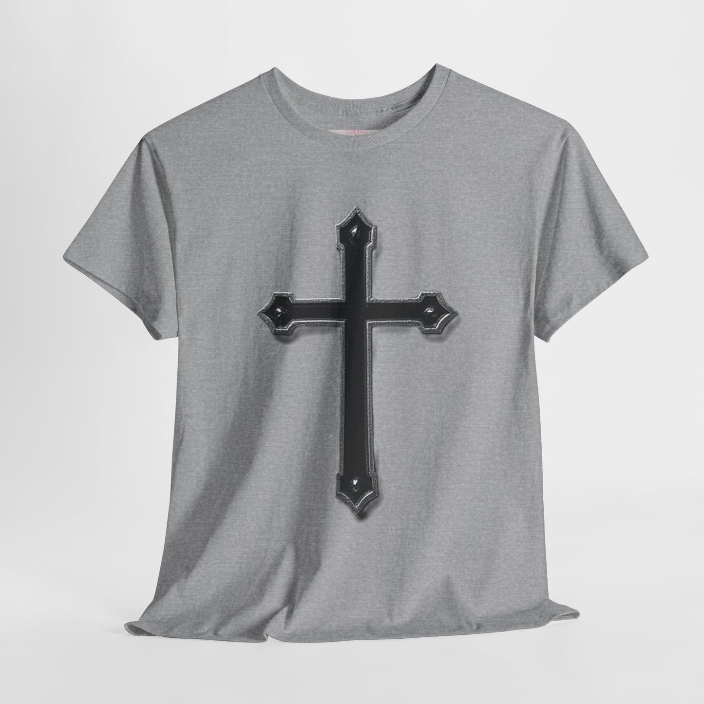 Warrior’s Cross Men’s Christian T-Shirt – Black Cross | Ephesians 6:11