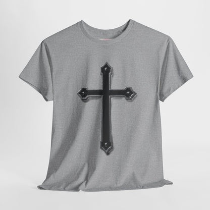 Warrior’s Cross Men’s Christian T-Shirt – Black Cross | Ephesians 6:11