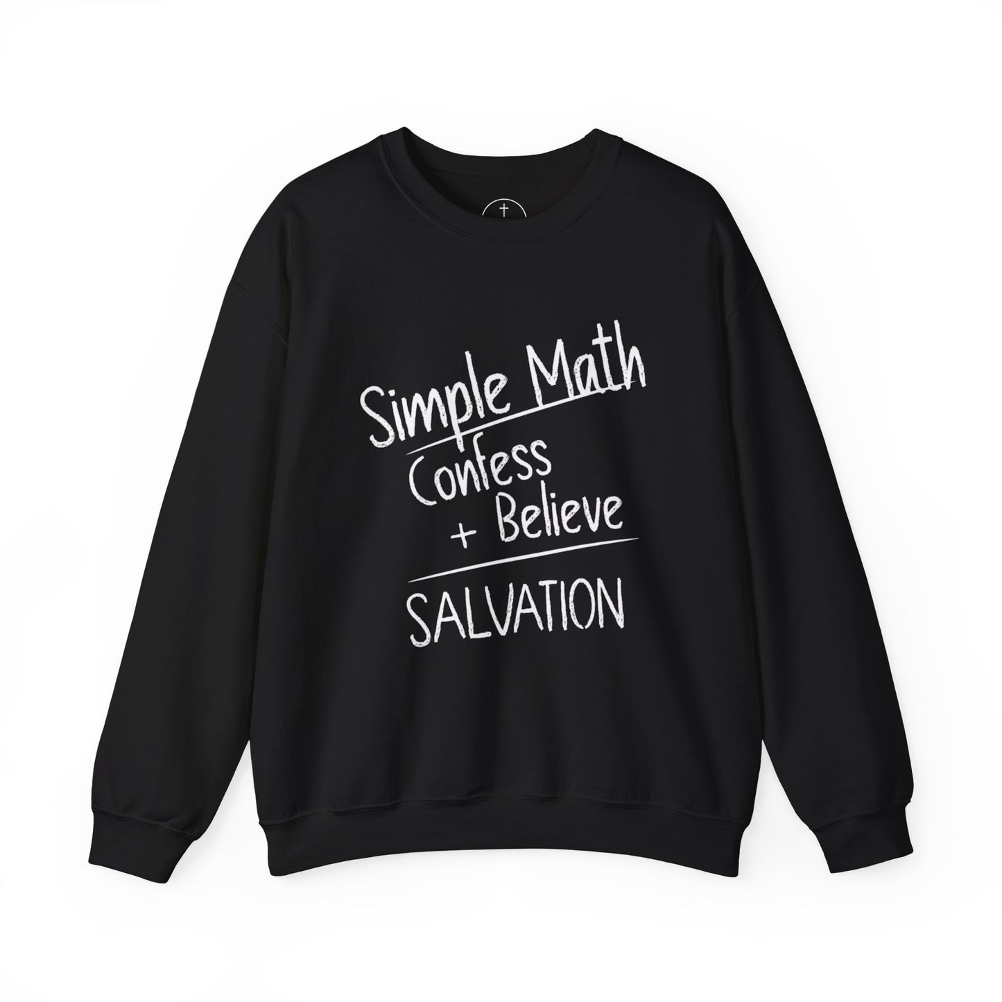 Simple Math - Men’s Christian Sweatshirt (White Chalk)