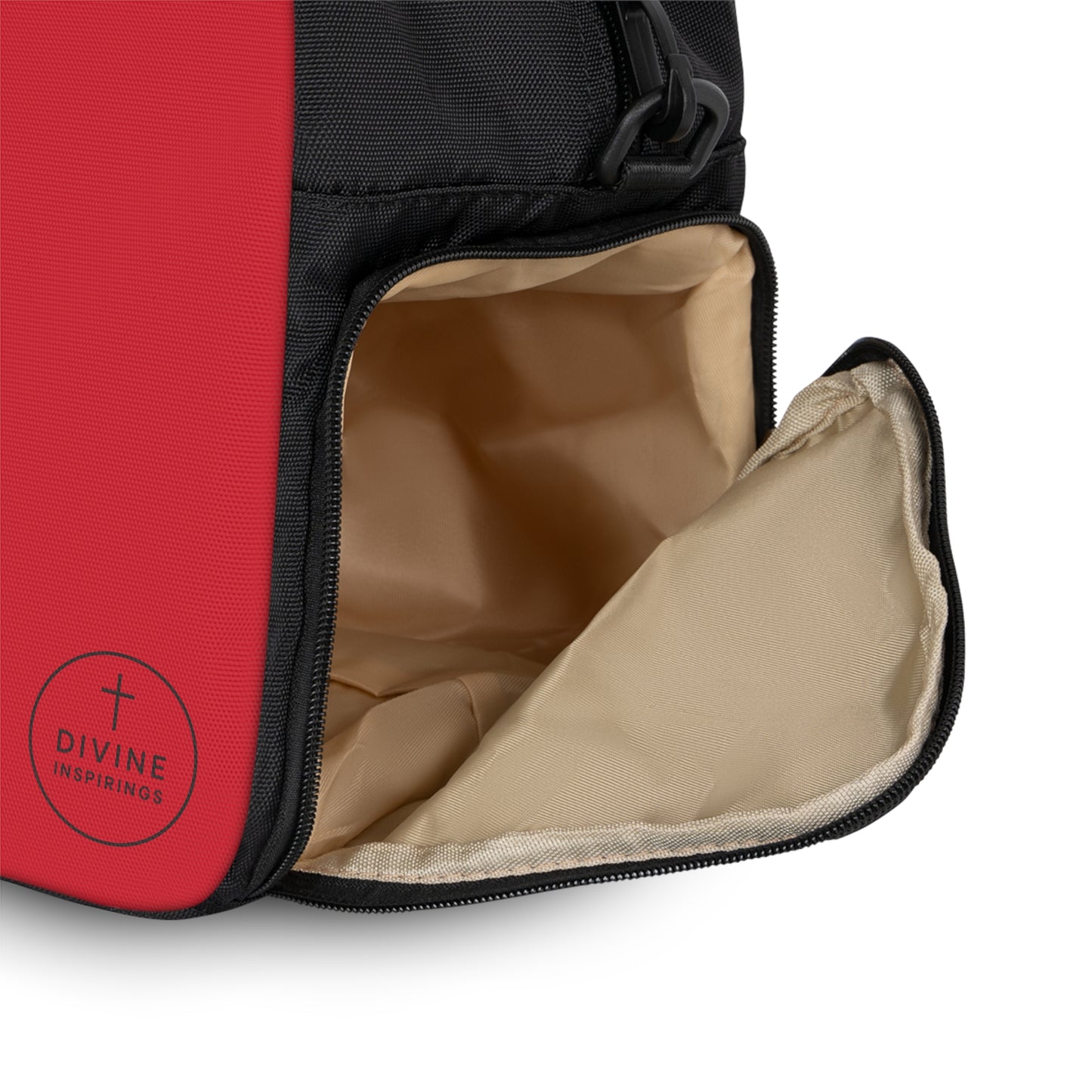 Divine Strength Fitness Bag in Red – Faith in Motion