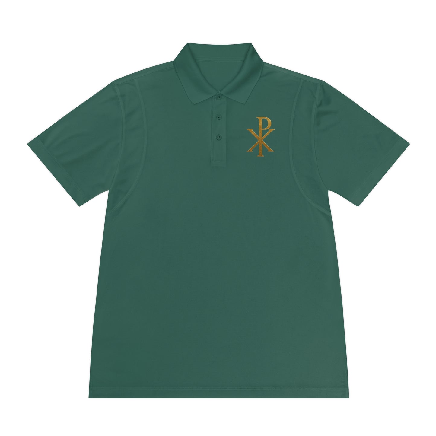Men’s Chi Rho Polo Shirt – Faith & Heritage in Everyday Wear