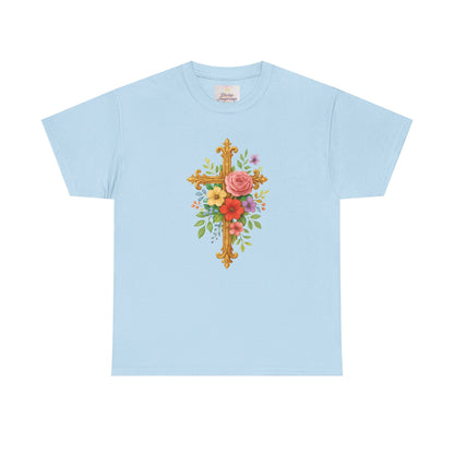Floral Cross Tee - Women's Christian Apparel