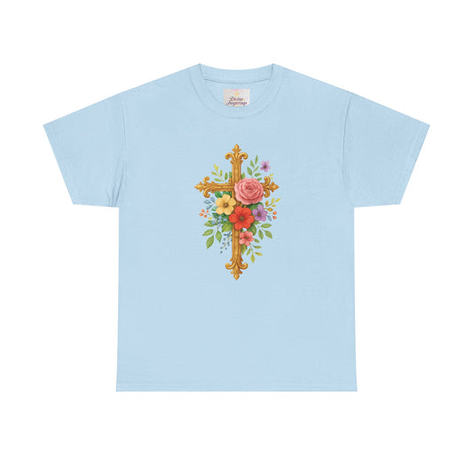 Floral Cross Tee - Women's Christian Apparel