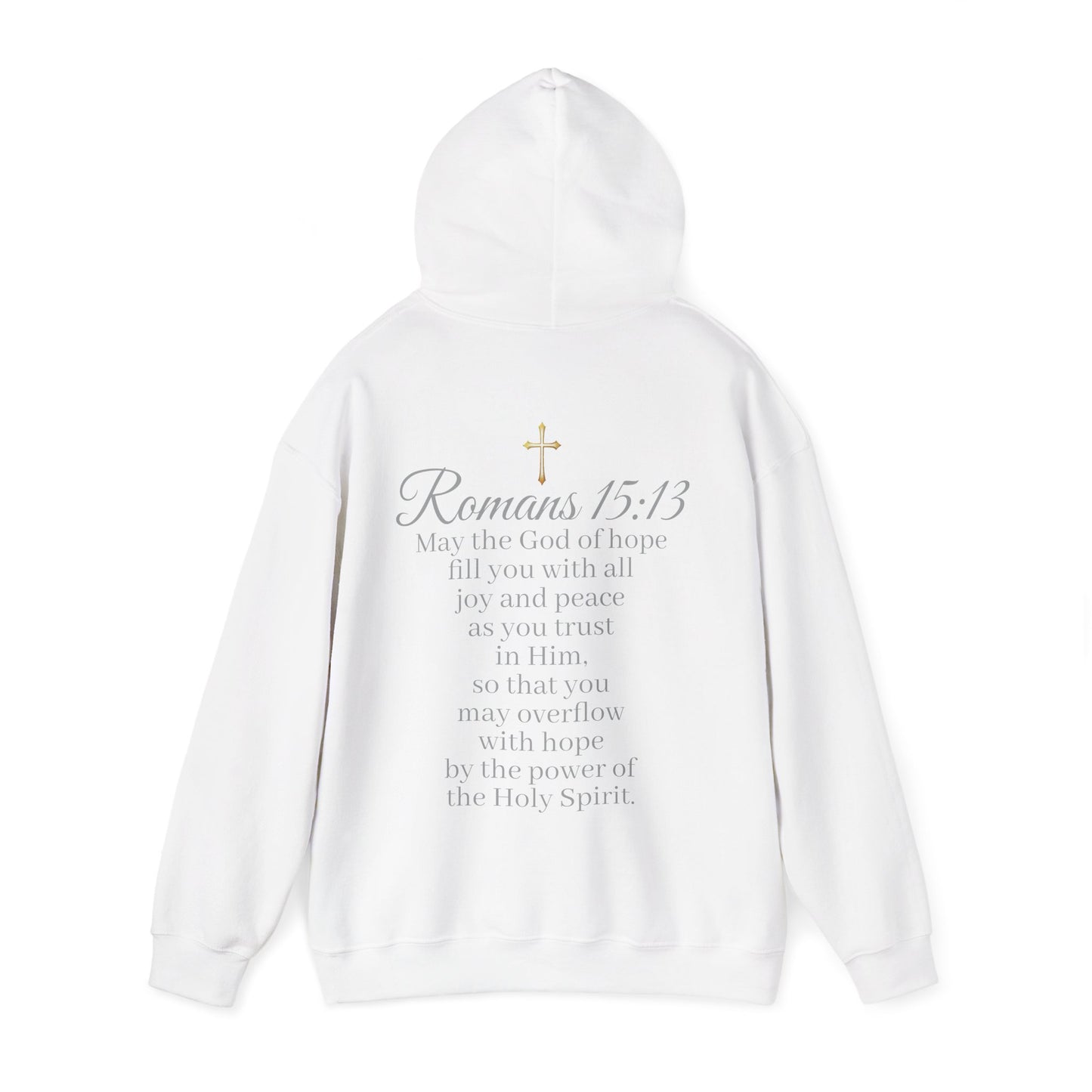 Women’s “Hope” Hoodie – Inspirational Scripture Pullover | Romans 15:13