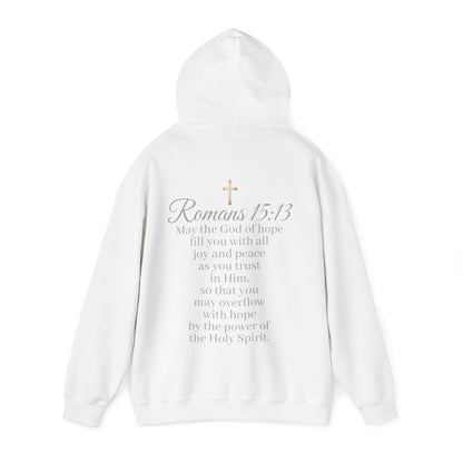 Women’s “Hope” Hoodie – Inspirational Scripture Pullover | Romans 15:13