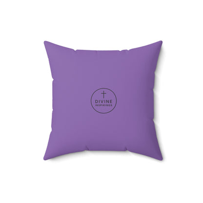 King of Kings in Mauve – ‘Jesus is Lord’ Throw Pillow