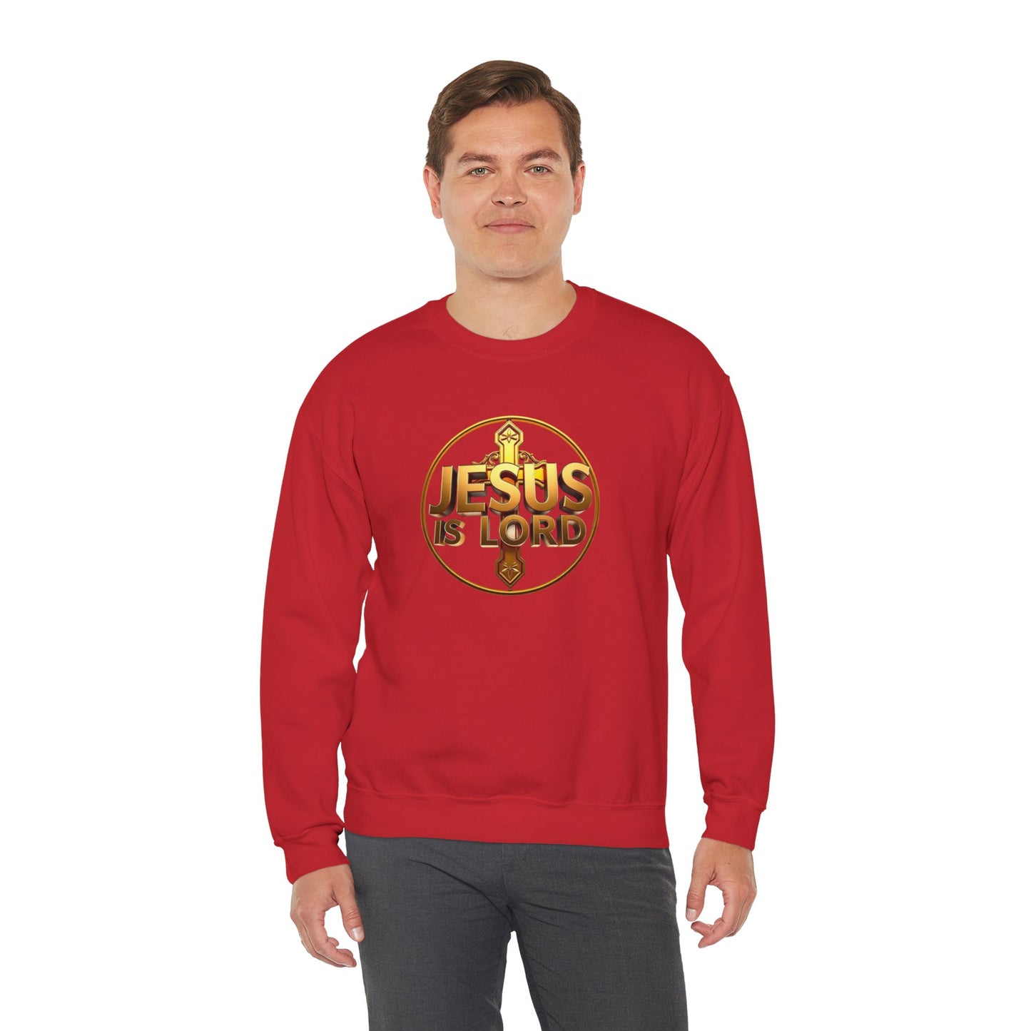 Jesus Is Lord (Gold Ed) - Men's Faith Sweater