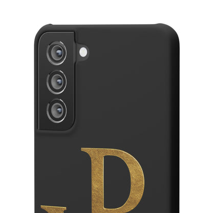 Our Eternal Hope in Christ - Black Chi Rho Snap Case for Samsung