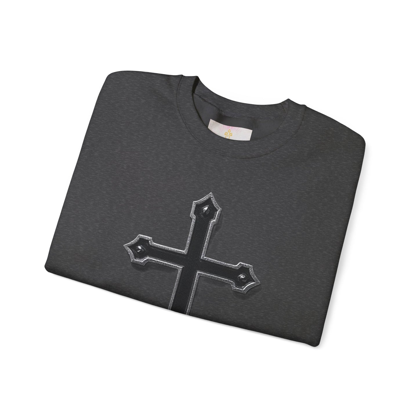 Warrior’s Black Cross Men’s Christian Sweatshirt | Ephesians 6:11