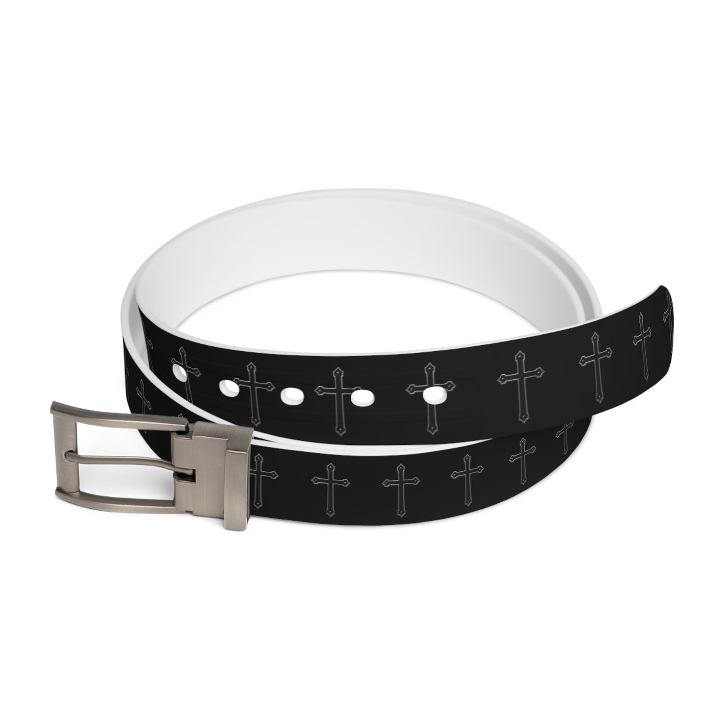 Shield of Faith Belt – Black Cross Pattern