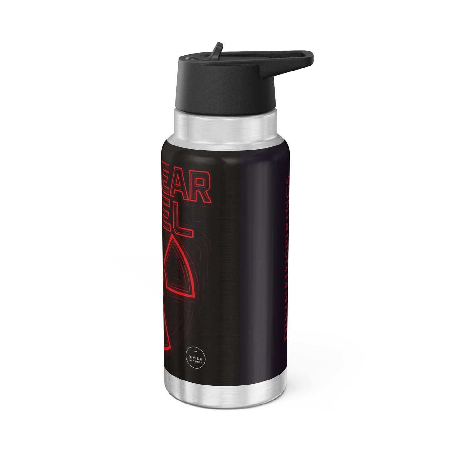 Faith Fueled – Nuclear Energy Stainless Steel Bottle (Red)