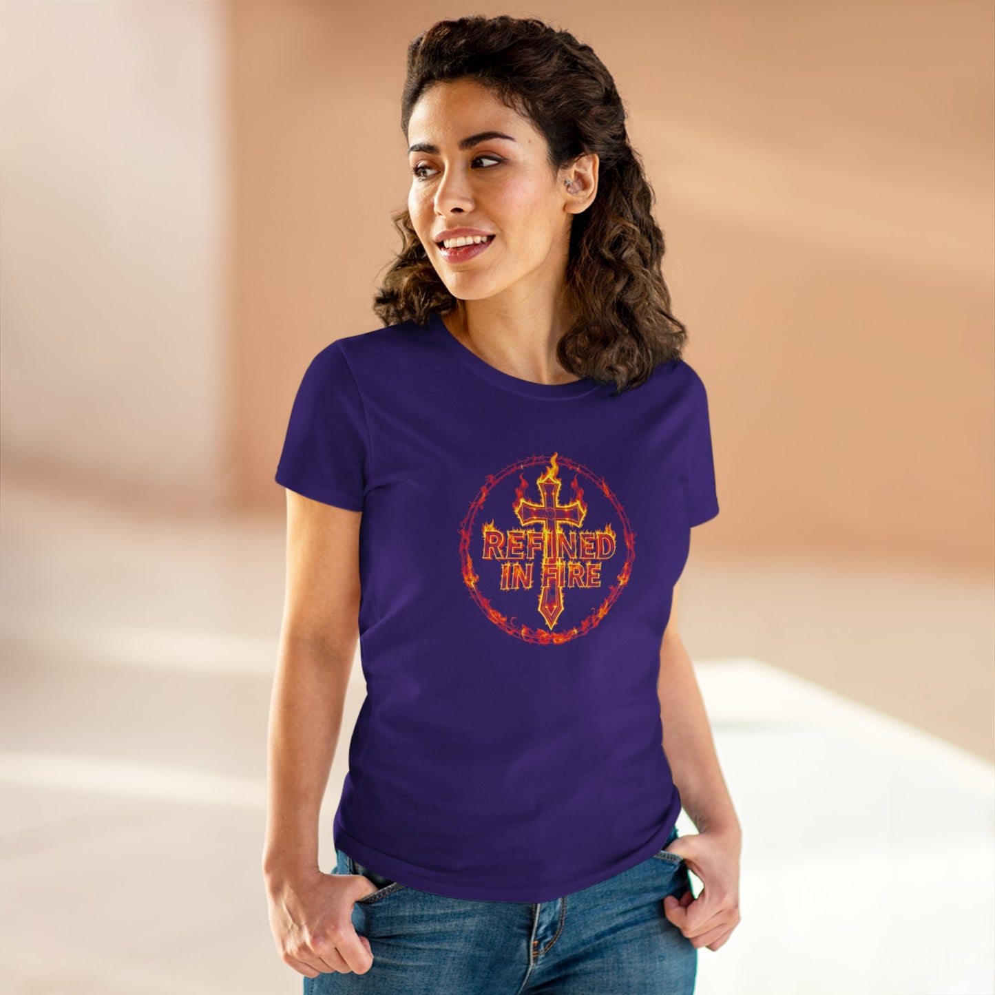 Refined in Fire – Women's Tee of Fierce Faith