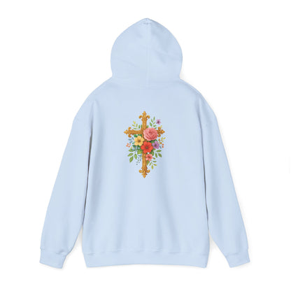 Floral Cross Women’s Christian Hoodie
