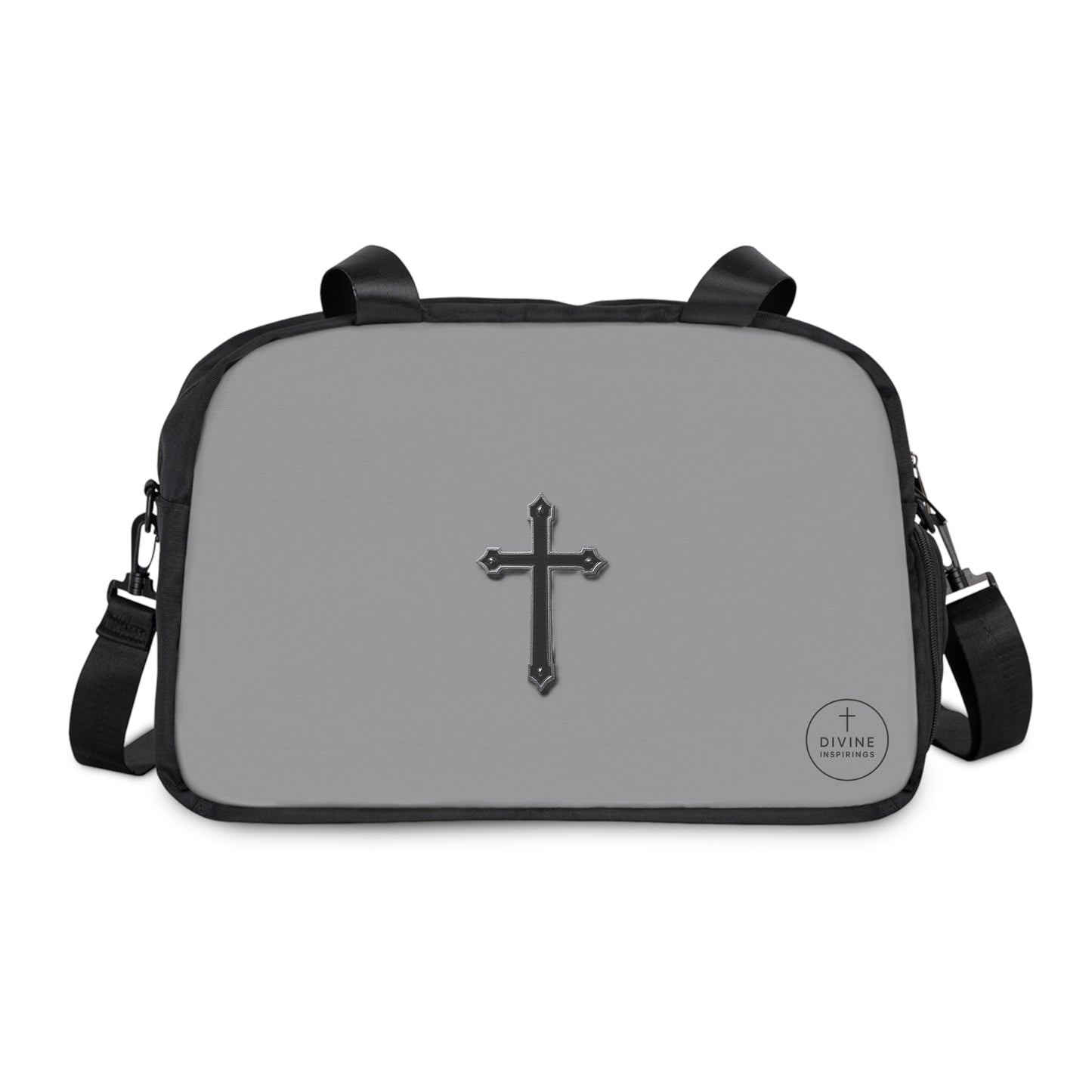 Divine Strength Fitness Bag in Grey – Faith in Motion