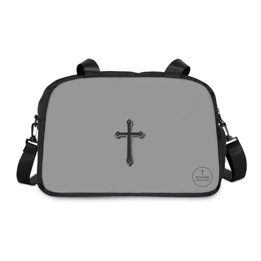 Divine Strength Fitness Bag in Grey – Faith in Motion