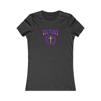 Victory Through Christ Women’s Tee – Bold Faith