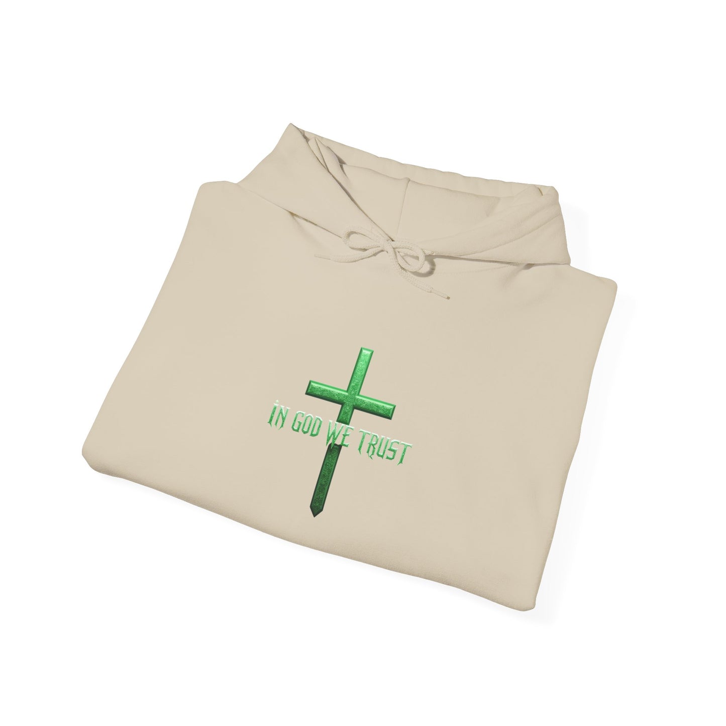 In God We Trust - Women's Christian Hoodie (Green Design)