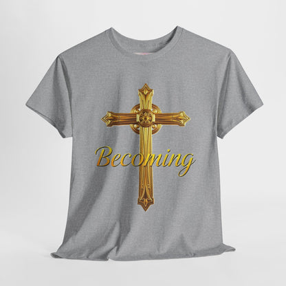 Becoming Men’s Faith Tee – Philippians 1:6 (Dark Lettering)