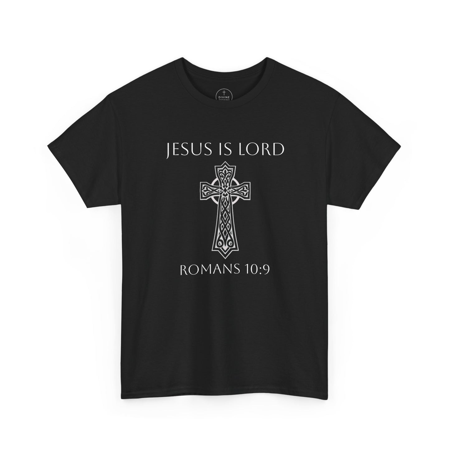 Jesus Is Lord – Men’s Christian Tee (White Lettering)