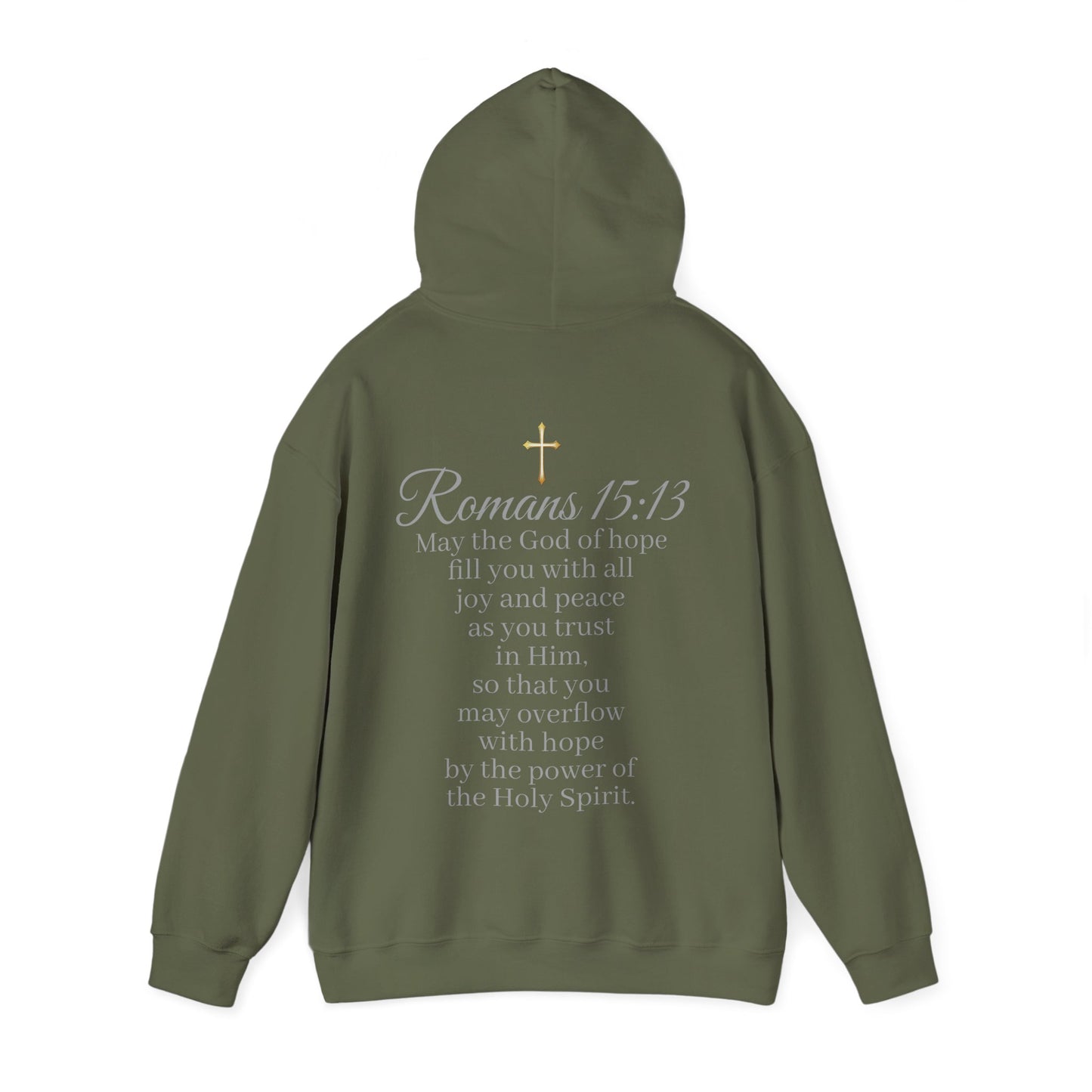 Women’s “Hope” Hoodie – Inspirational Scripture Pullover | Romans 15:13