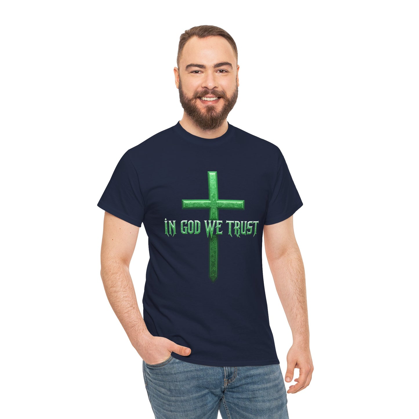 In God We Trust (Green Ed) – Men’s Christian Tee