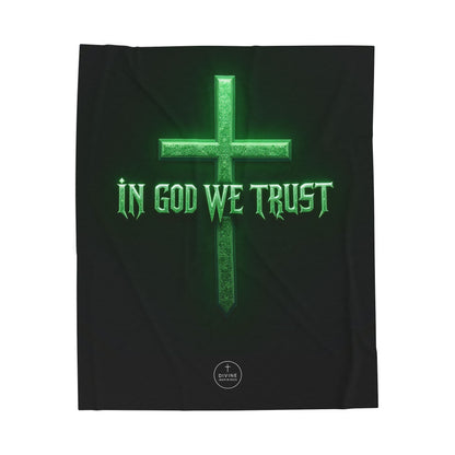 Bold Faith, Soft Comfort: In God We Trust Blanket