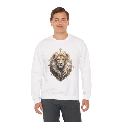 Christ is King (Lion of Judah) - Men's Christian Sweatshirt