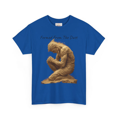 Formed from the Dust | Men’s Christian T-Shirt with Genesis 2:7 (Dark Lettering)
