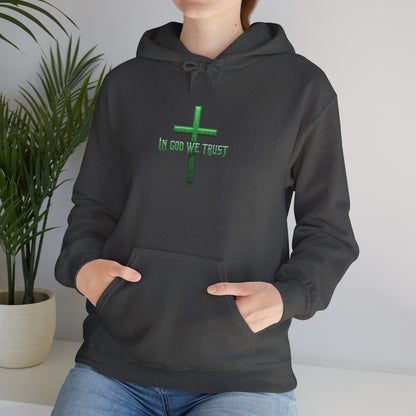 In God We Trust - Women's Christian Hoodie (Green Design)