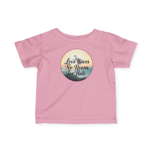 Baby Girls “Love Leaves No Room for Hate” Faith-Based T-Shirt – Christian Infant Tee