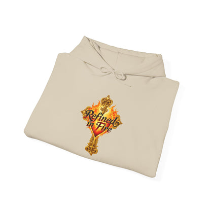 Refined by Fire - Men's Ornate Christian Hoodie