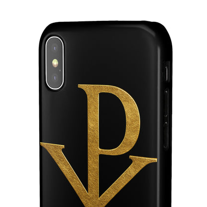 Black Chi Rho Snap Case for iPhone – The Way, Truth & Life