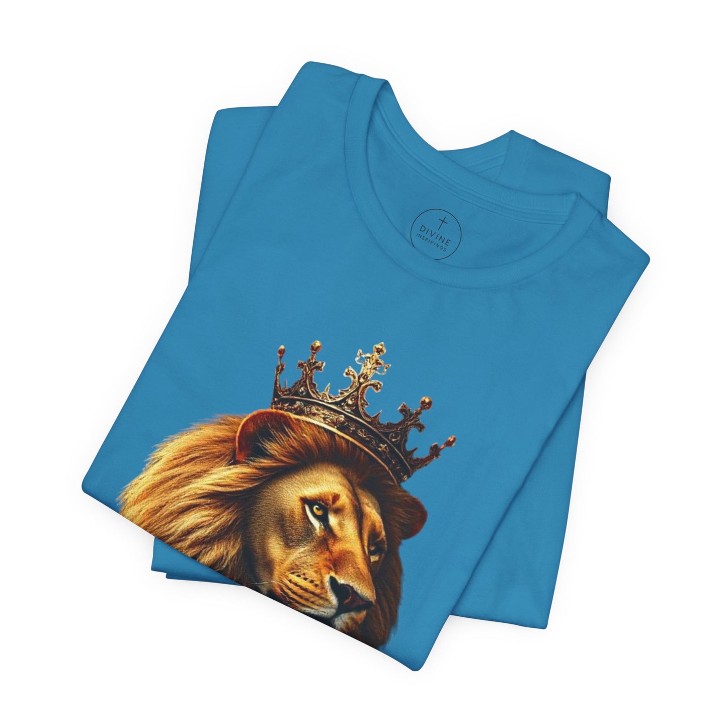 Christ is King Crowned Lion Tee – Inspirational Christian Shirt